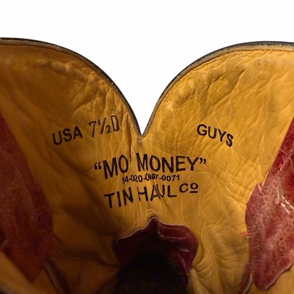 TIN HAUL Men\'s Money Maker \'Mo\' Money\' Western Boots Size 7.5 D main image 14